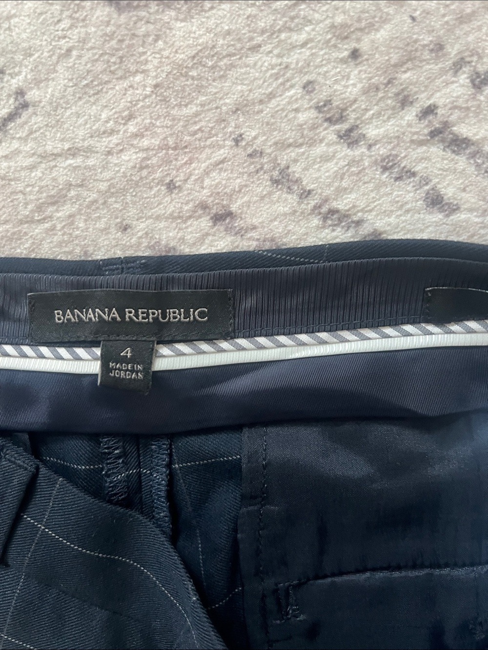 Banana Republic Navy Windowpane Two-Piece Suit - Picture 15 of 16